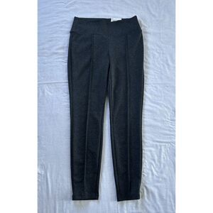 Nine West Size Small Charcoal Stretch Knit Leggings, Mid-Rise NWT